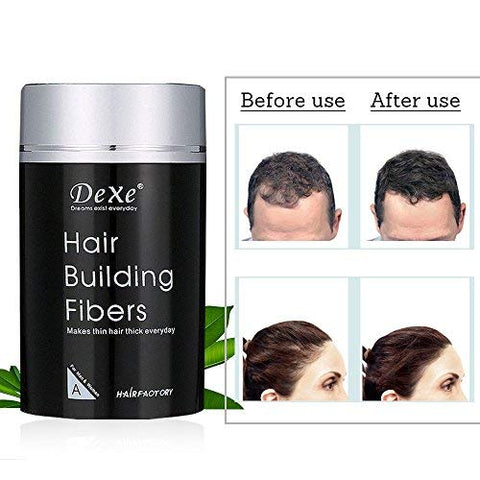 Dexe Hair Building Fibres In Black Color