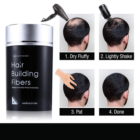 Dexe Hair Building Fibres In Black Color