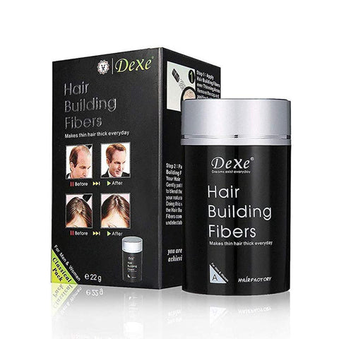 Dexe Hair Building Fibres In Black Color